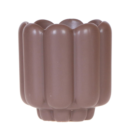 pflanzfix24 | Retro-Ziertopf - Brown - Ø9cm