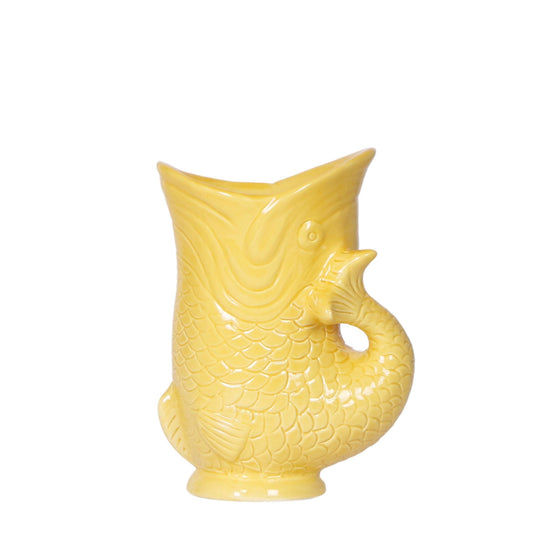 Fish Dekotopf Gelb Ø9cm – Pflanzfix24.de - Pflanzfix24.de