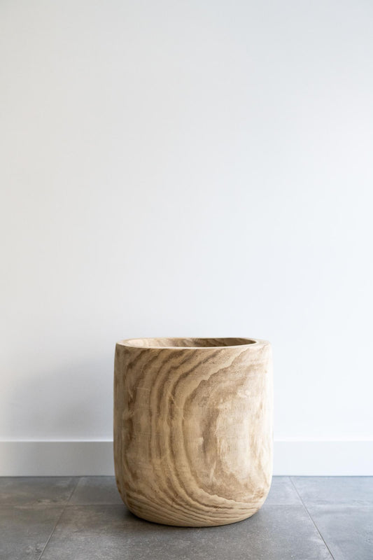 Pia Blumentopf - XL - Holz Hellbraun - H42 W40 - Pflanzfix24.de - Pflanzfix24.de