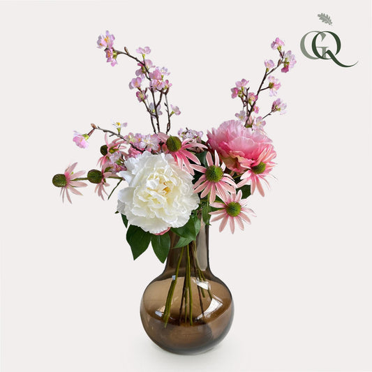 Kunstblumenstrauß Pink Summer – 80 cm | Pflanzfix24.de - Pflanzfix24.de