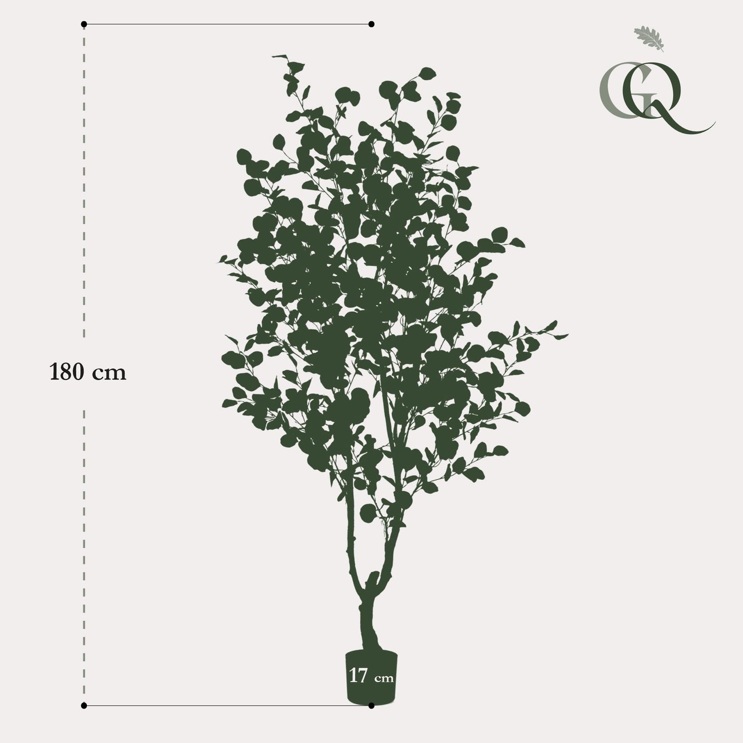 Eucalyptusbaum Kunstpflanze 180cm – Blauer Gummibaum | Pflanzfix24.de - Pflanzfix24.de