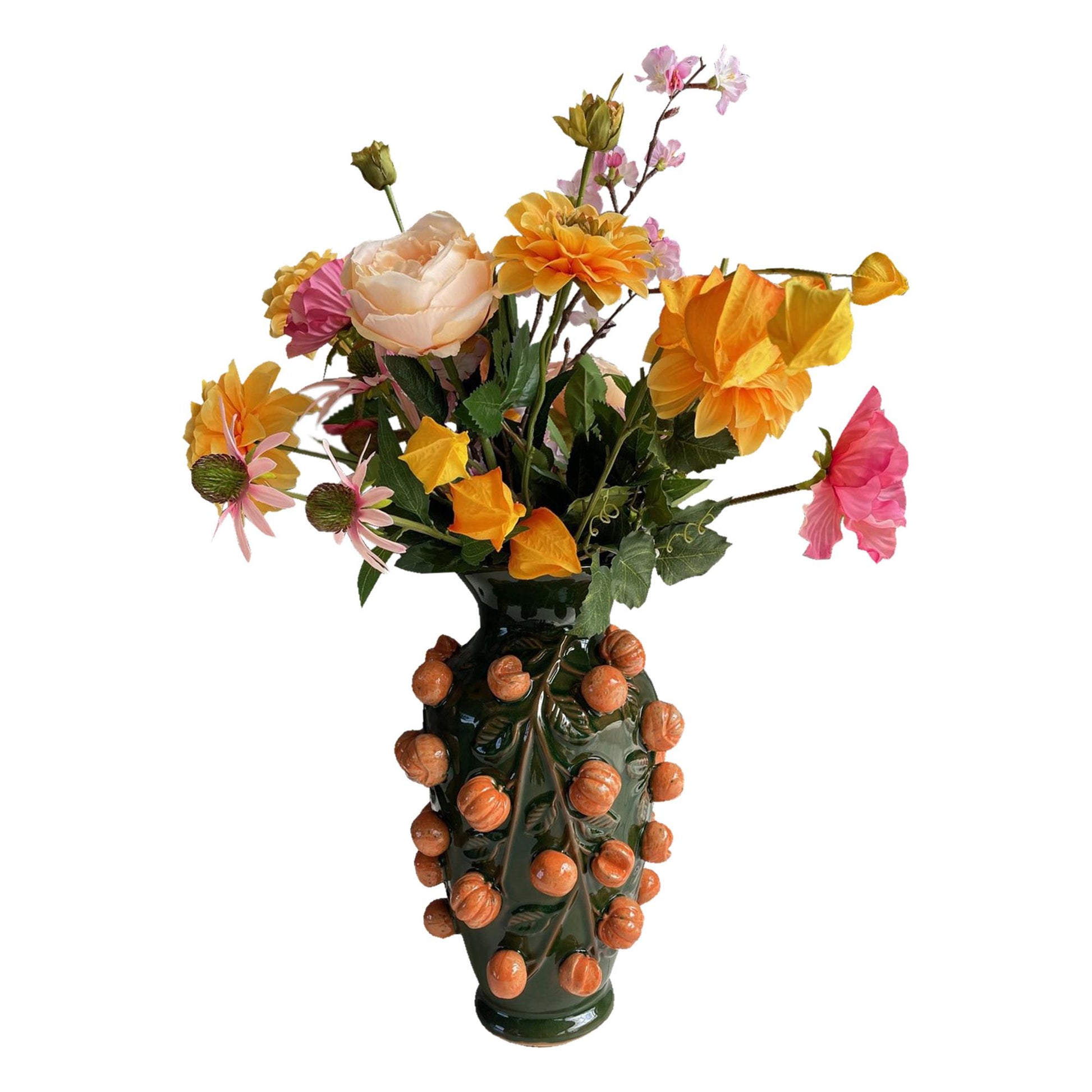 Kunstblumenstrauß Orange Summer – 80 cm | Pflanzfix24.de - Pflanzfix24.de