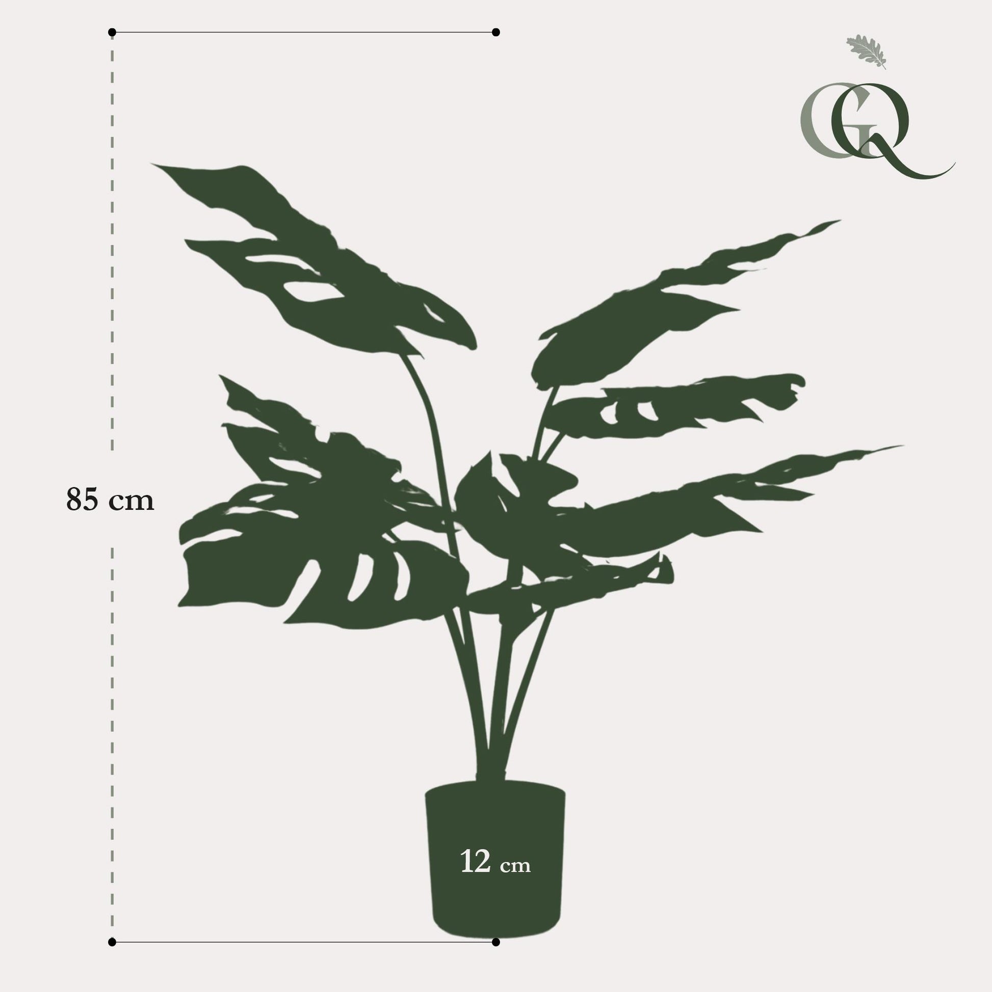 Künstliche Monstera Deliciosa - 65 cm - Pflanzfix24.de - Pflanzfix24.de