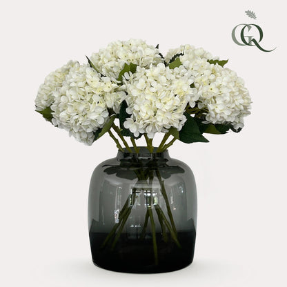 Kunsthortensien White Hydrangea 8er Set 52 cm | Pflanzfix24