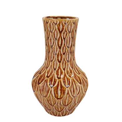 Steinvase M Boa Brown H39 cm – Pflanzfix24.de - Pflanzfix24.de