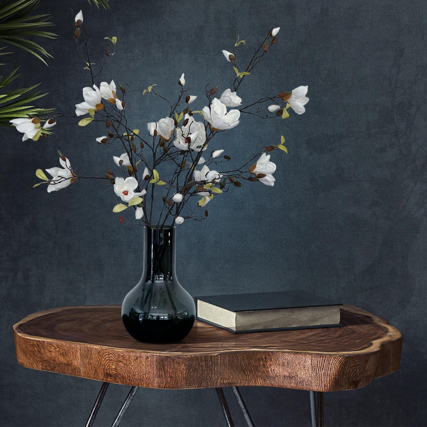 Kunstzweige Magnolien Crème – 4er Set – 105 cm | Pflanzfix24