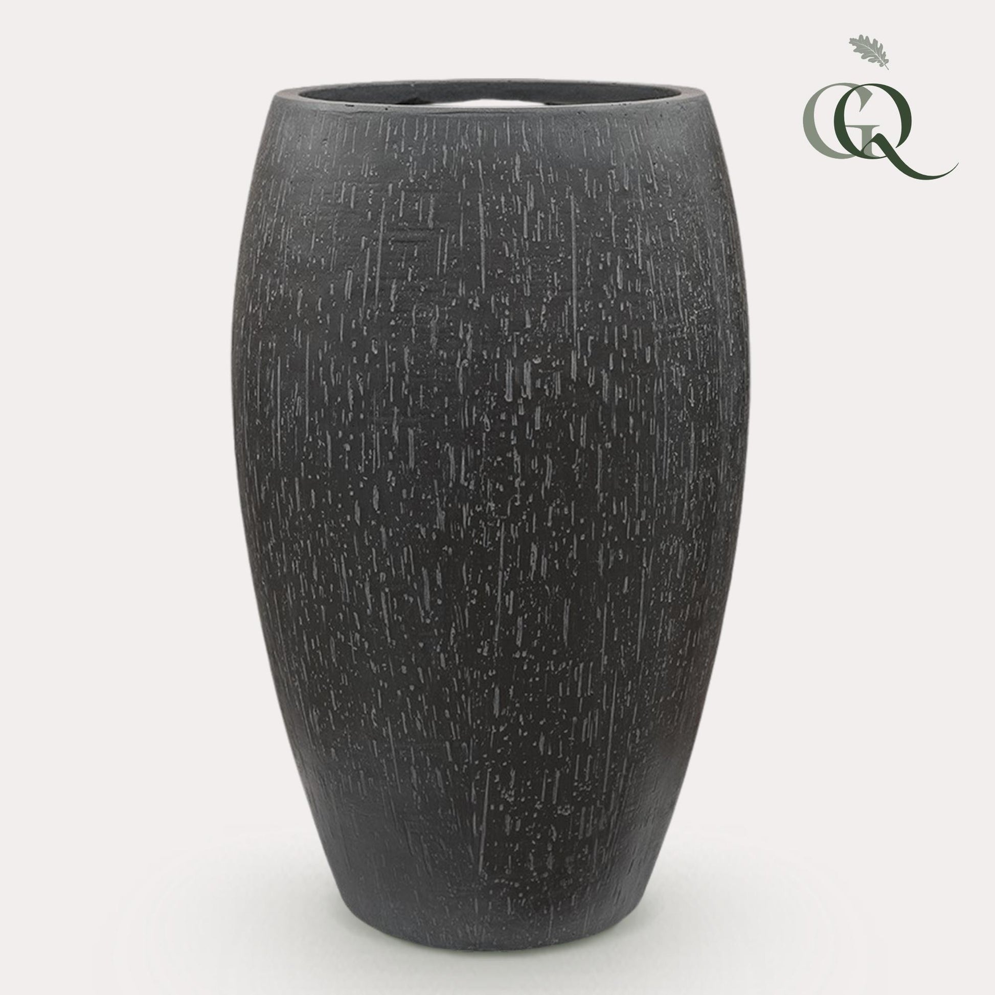 Pflanzkübel Raindrop Emperor Anthrazit L H60xW37 cm – Pflanzfix24.de - Pflanzfix24.de