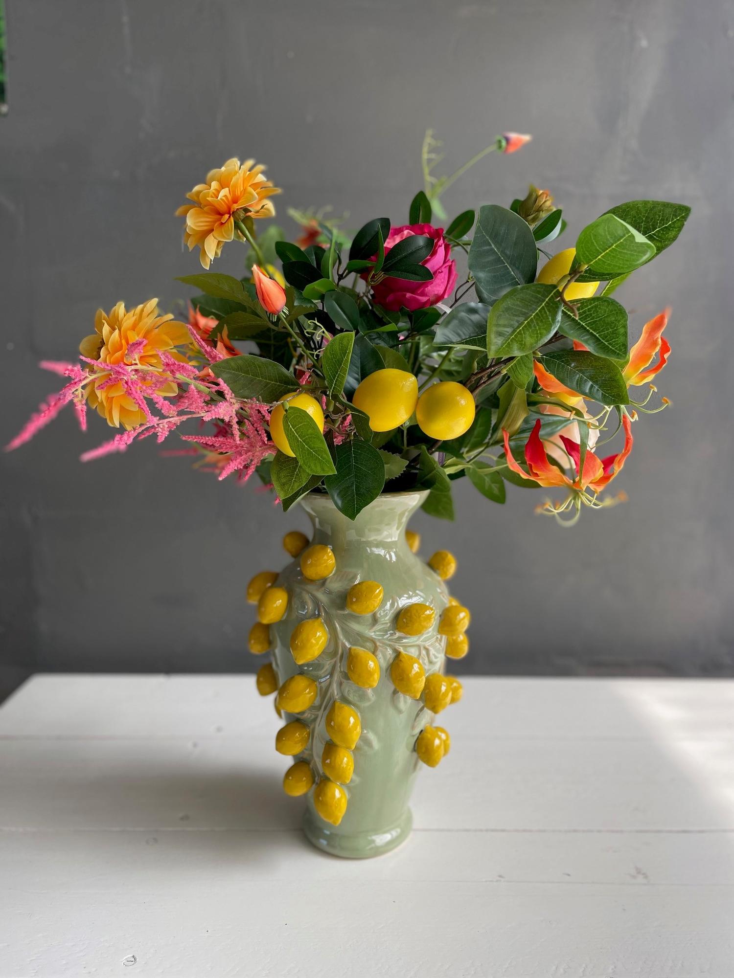 Kunstblumen Bouquet L „Happy Vibes“ 80cm – Pflanzfix24.de - Pflanzfix24.de