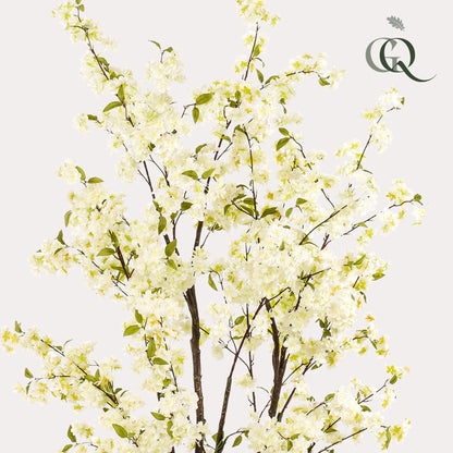 Kunstpflanze Prunus Kirschenblüte 210 cm Weiß | Pflanzfix24.de - Pflanzfix24.de