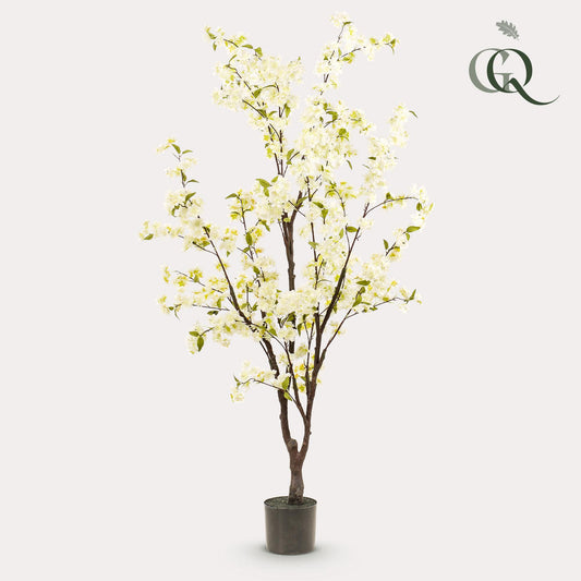 Kunstpflanze Prunus Kirschenblüte 175 cm Weiß | Pflanzfix24.de - Pflanzfix24.de