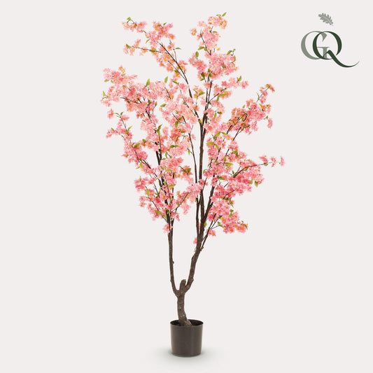 Kunstpflanze Prunus Kirschenblüte 210 cm Rosa | Pflanzfix24.de - Pflanzfix24.de