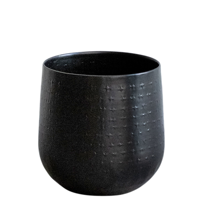 Gina Da Karakter pot mat black - S - H16 W16 - Pflanzfix24.de - Pflanzfix24.de