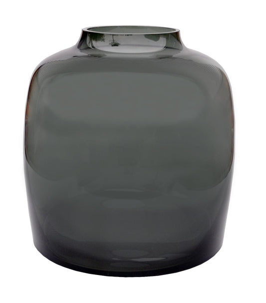 Glasvase M H25xW25cm – Bartica Grau | Pflanzfix24.de - Pflanzfix24.de