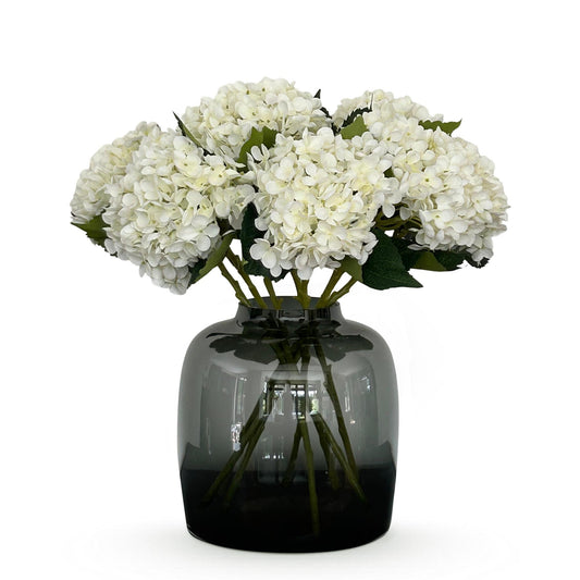 Kunsthortensien White Hydrangea 8er Set 52 cm | Pflanzfix24