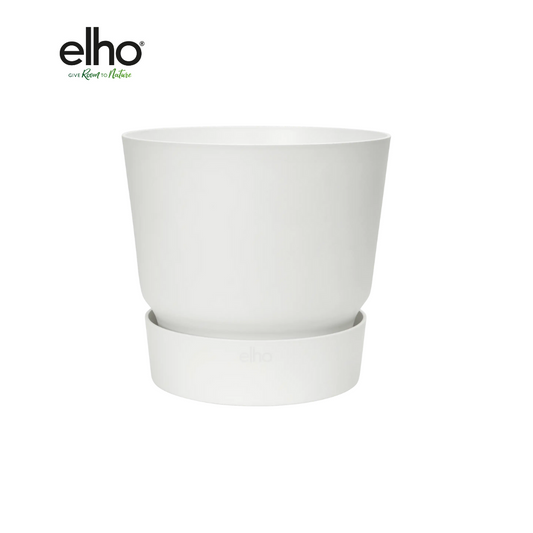 Blumentopf elho Greenville Round Weiß – Ø39 x H37 cm | Pflanzfix24.de - Pflanzfix24.de