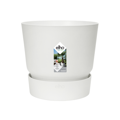 Blumentopf elho Greenville Round Weiß – Ø39 x H37 cm | Pflanzfix24.de - Pflanzfix24.de